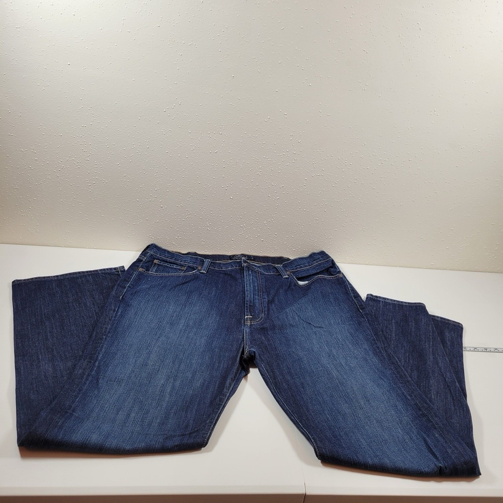 Lucky Brand Men's Jeans 181 Relaxed Straight Size 42x34 Dark Blue